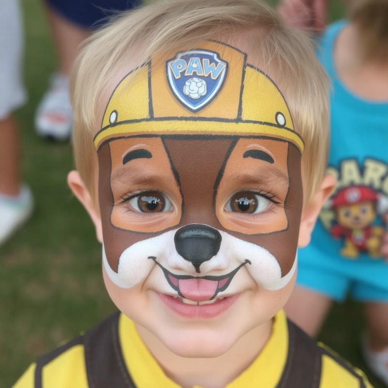 Facepainting paw patrola